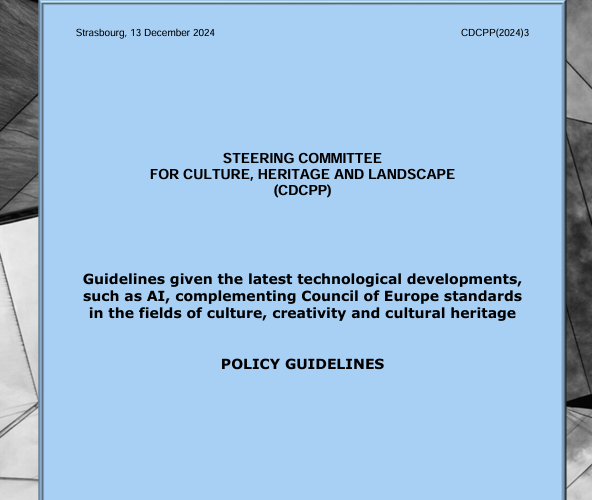 Council of Europe adopts new Guidelines on AI, Culture, and Heritage – with the expertise of KEA’s founder Philippe Kern