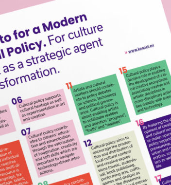 Manifesto for a Modern Cultural Policy