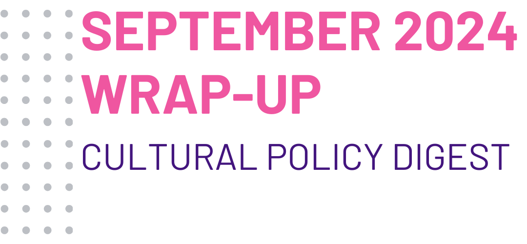 Wrap-up: KEA’s September Cultural Policy Digest